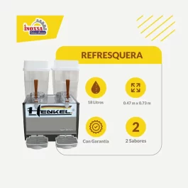 Refresquera de 2 tolvas
